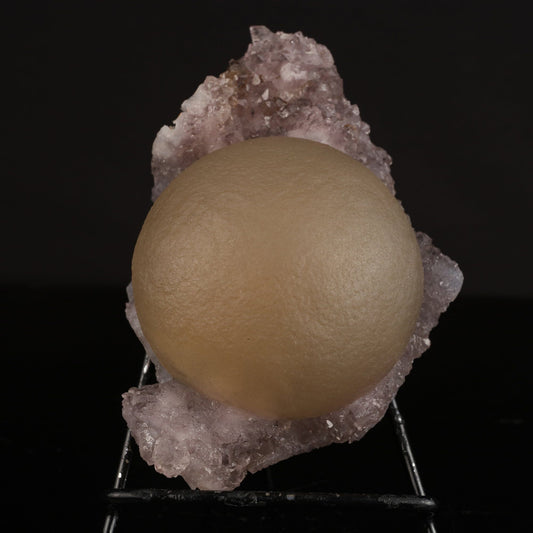 Huge Fluorite Ball on Amethyst Very Rare Natural Mineral Specimen # B 6626 Fluorite Superb Minerals 