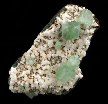 Light Green Apophyllite Cube on Heulandite Natural Minerals Specimen #…  https://www.superbminerals.us/products/light-green-apophyllite-cube-on-heulandite-natural-minerals-specimen-b-2120  Features: A huge cabinet-size specimen featuring several lustrous, clear, mint-green pseudocubic Apophyllite crystals with modified edges, as well as smaller, colourless, almost transparent Stilbite crystals, all on a bed of white tiny Huelandite crystals on a dark grey Matrix. The Apophyllite's