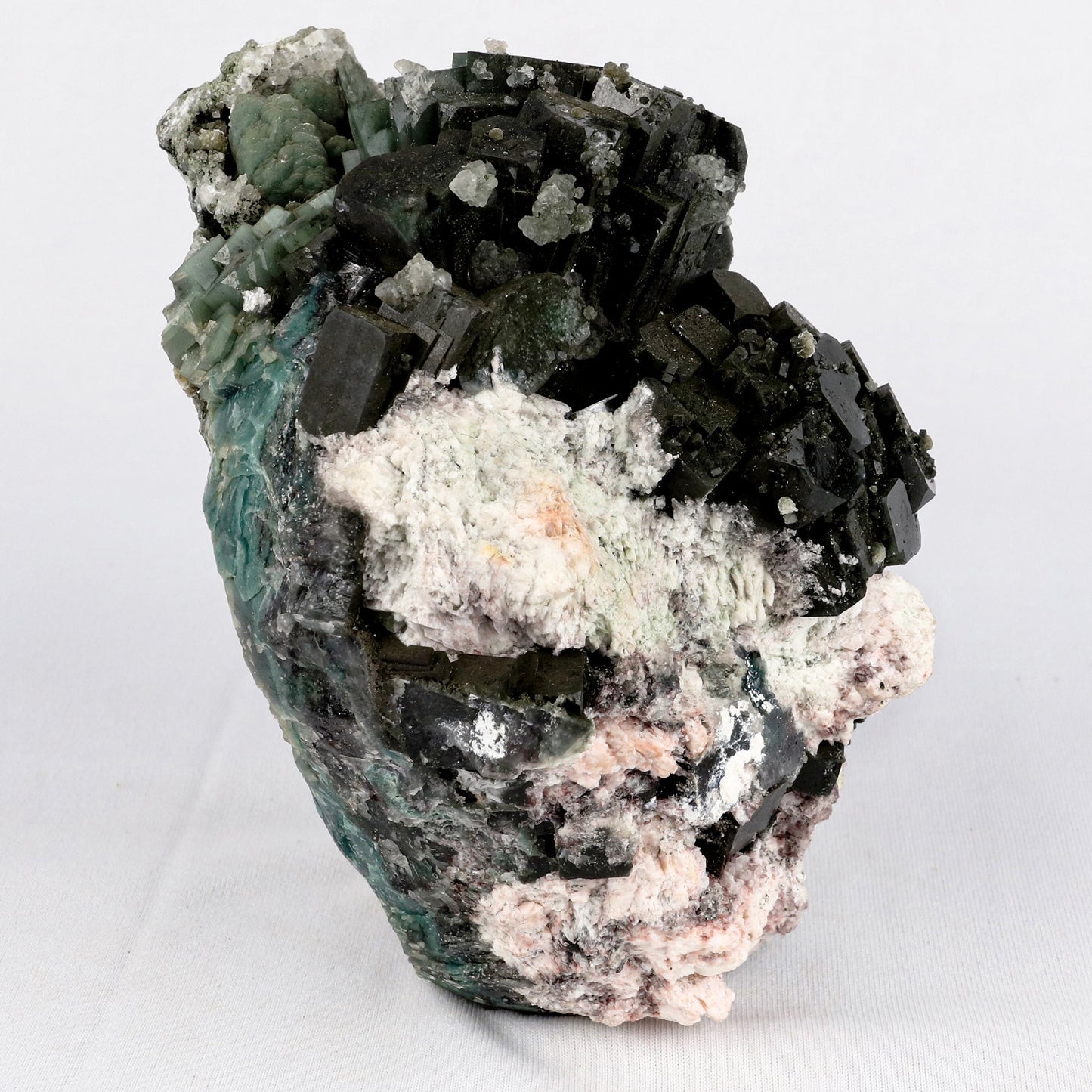Marshy Apophyllite with Heulandite Natural Mineral Specimen # B 5358 Apophyllite Superb Minerals 