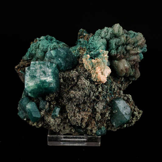 Marshy Apophyllite with Stilbite Natural Mineral Specimen # B 6566 Marshy Apophyllite Superb Minerals 