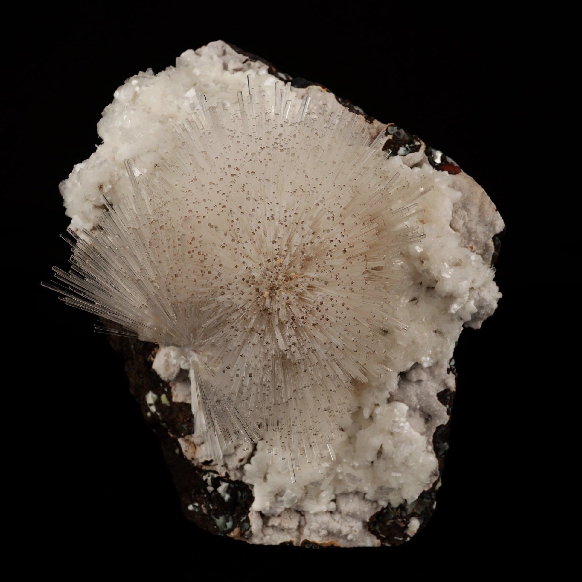 Mesolite on Heulandite Free Standing Natural Mineral Specimen # B 6051 Mesolite Superb Minerals 