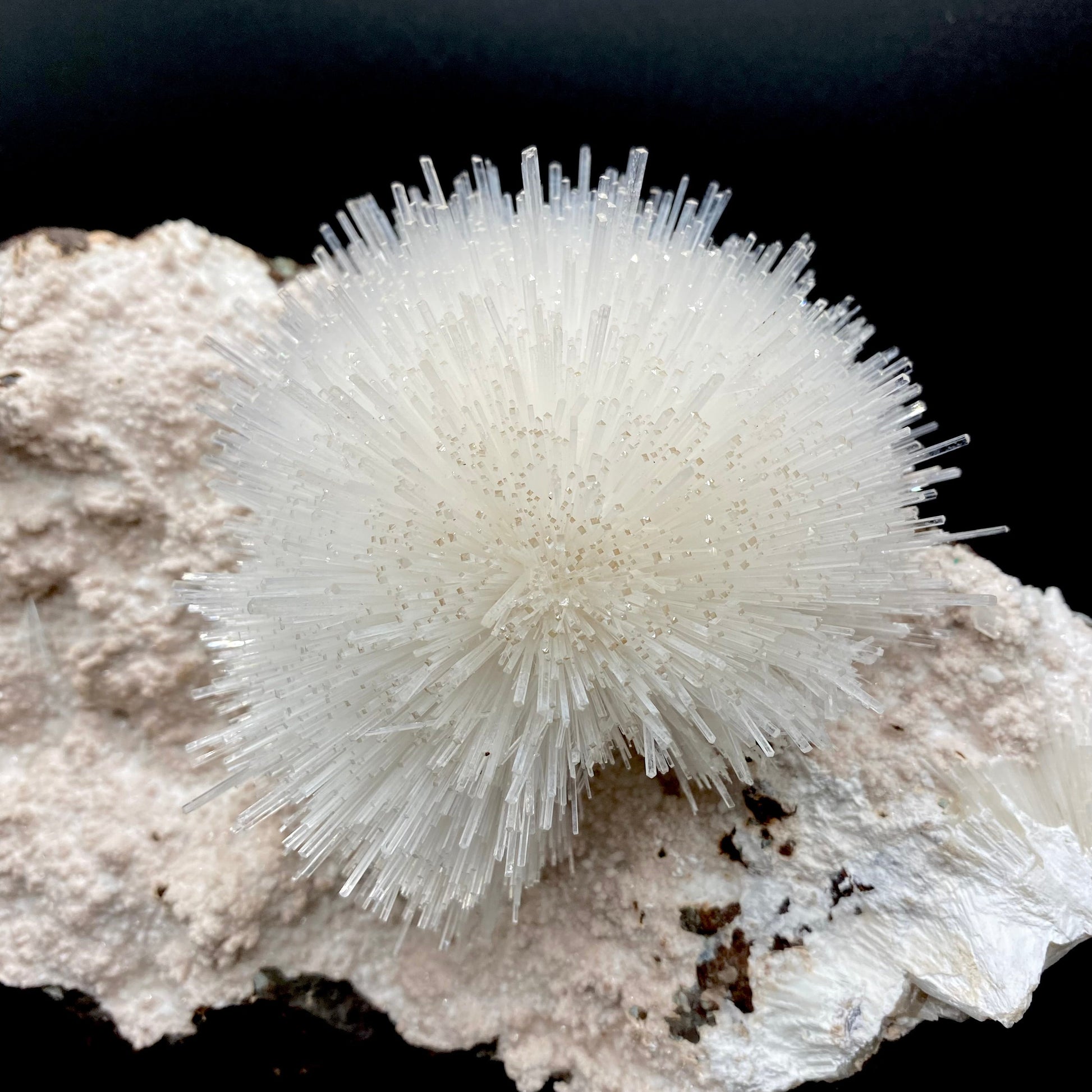 Mesolite white ball on Mordenite Natural Mineral Specimen # DK190 Mesolite Superb Minerals 