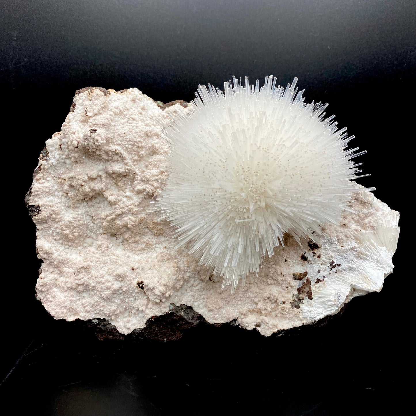 Mesolite white ball on Mordenite Natural Mineral Specimen # DK190 Mesolite Superb Minerals 