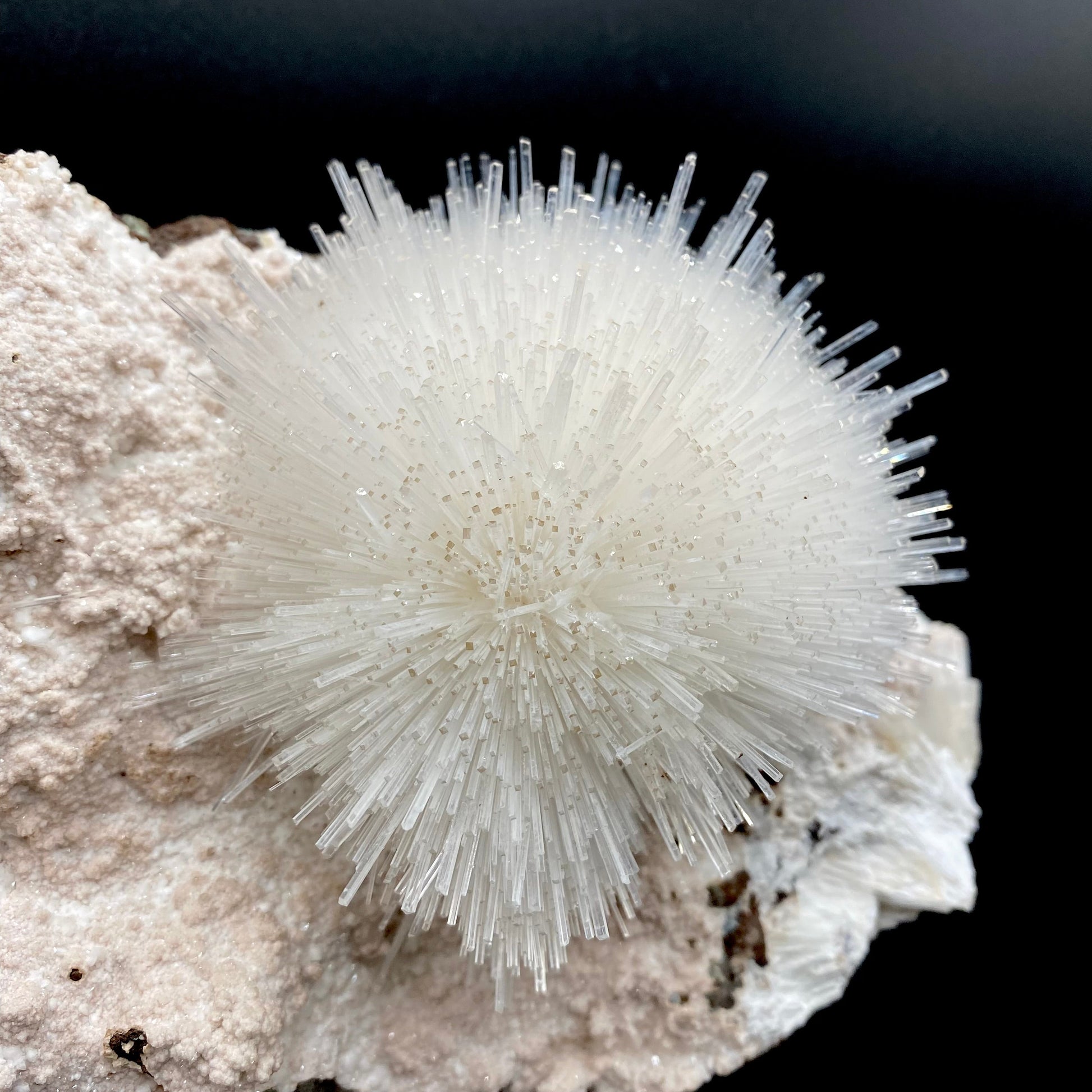 Mesolite white ball on Mordenite Natural Mineral Specimen # DK190 Mesolite Superb Minerals 