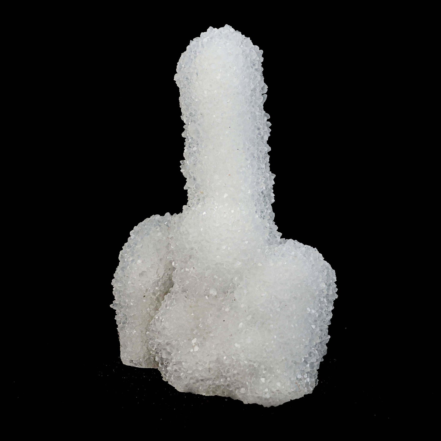 MM Quartz Coral Formation Natural Mineral Specimen # B 4996  https://www.superbminerals.us/products/mm-quartz-coral-formation-natural-mineral-specimen-b-4996  Features:&nbsp;The specimen is made up of drusy milky Quartz that has pseudomorphed following scalenohedral Calcite crystals.The item is crystallised nearly all the way around, with no matrix and only a few small points of attachment, and is thus on the verge of becoming a complete "floater."This type of specimen