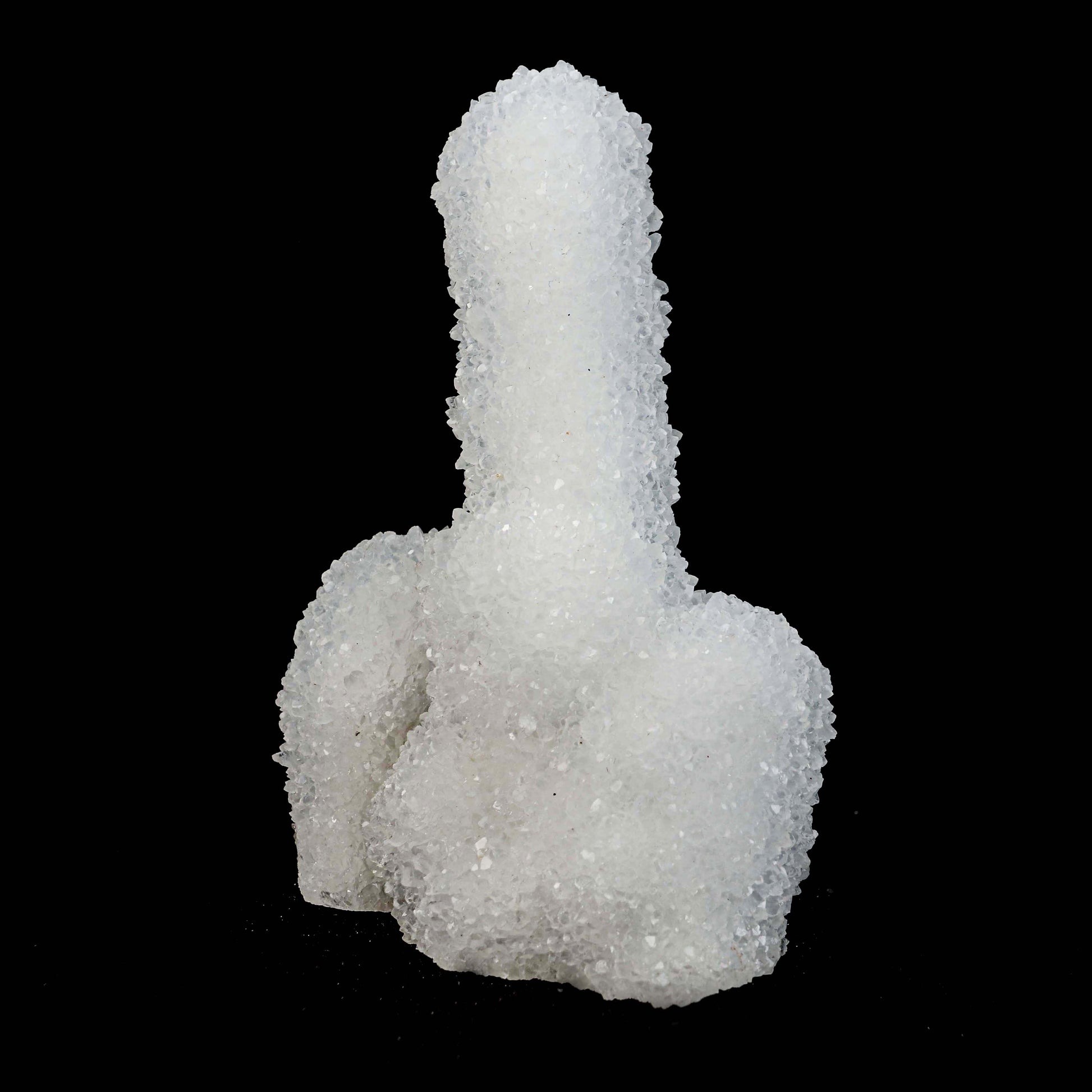 MM Quartz Coral Formation Natural Mineral Specimen # B 4996  https://www.superbminerals.us/products/mm-quartz-coral-formation-natural-mineral-specimen-b-4996  Features:&nbsp;The specimen is made up of drusy milky Quartz that has pseudomorphed following scalenohedral Calcite crystals.The item is crystallised nearly all the way around, with no matrix and only a few small points of attachment, and is thus on the verge of becoming a complete "floater."This type of specimen