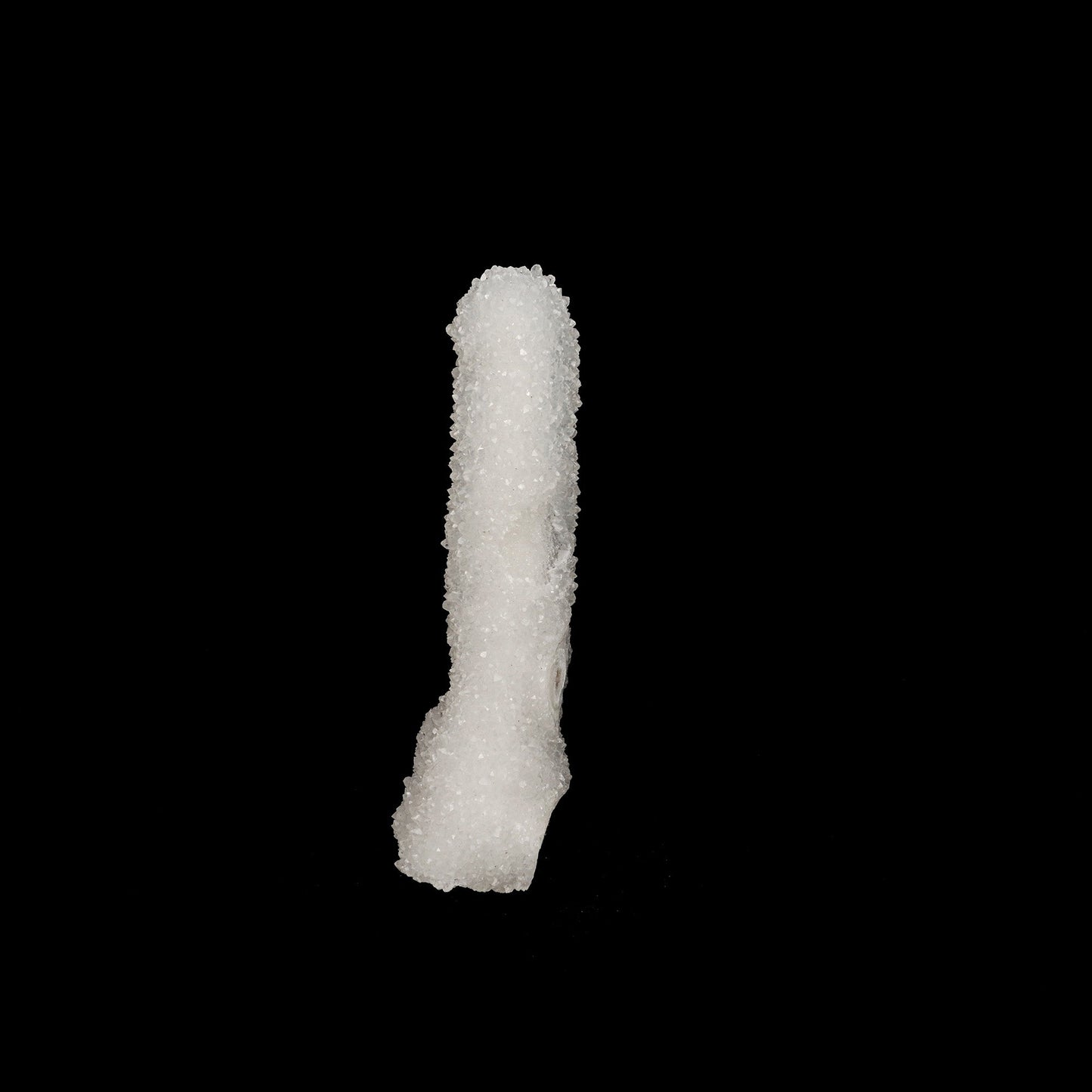 MM Quartz Sparkling Stalactite Natural Mineral Specimen # B 5252  https://www.superbminerals.us/products/mm-quartz-sparkling-stalactite-natural-mineral-specimen-b-5252  Features: A glossy, lustrous covering of Apophyllite crystals encloses bright white, microcrystalline Quartz crystals. The shiny, lustrous covering of Apophyllite crystals encloses the bright white, microcrystalline Quartz crystals. The lustre, colour, and crystal formation are all impressive. The specimen