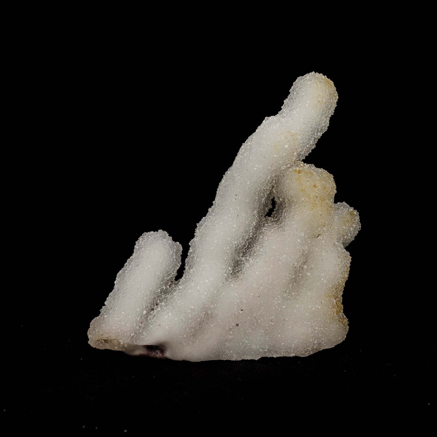 MM Quartz Stalactite Natural Mineral Specimen # B 5196  https://www.superbminerals.us/products/mm-quartz-stalactite-natural-mineral-specimen-b-5196  Features: A very aesthetic specimen of transparent clear&nbsp; Quartz crystals completely covering all sides of a 5 Inch high stalactites as well as two smaller adjoining stalactites, making for great symmetry. A beautiful showy piece in excellent condition. Primary Mineral(s): MM Quartz Secondary Mineral(s): N/A