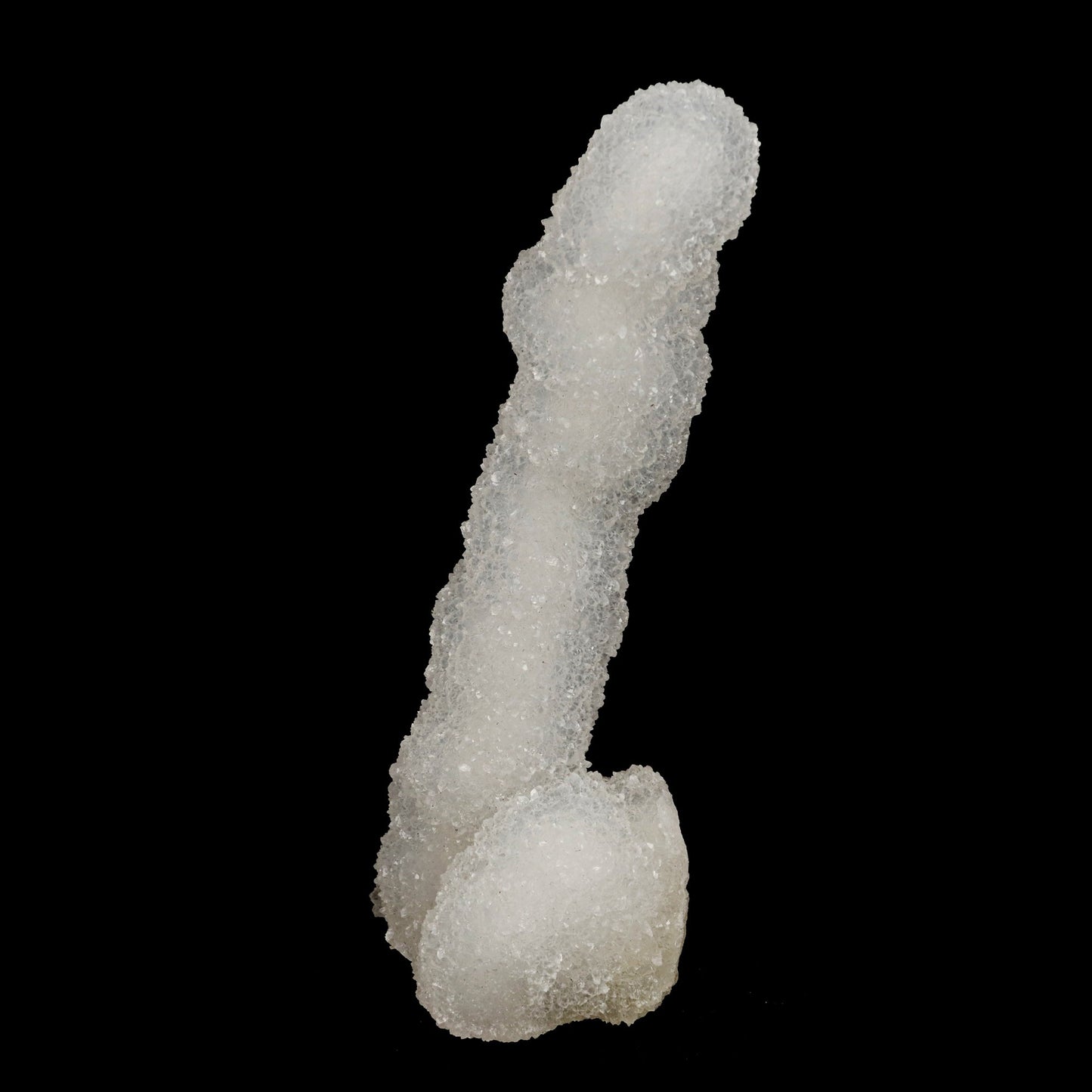 MM Quartz Stalactite Natural Mineral Specimen # B 5246  https://www.superbminerals.us/products/mm-quartz-stalactite-natural-mineral-specimen-b-5246  Features: It is encrusted for splendid white, microcrystalline Quartz crystals inside a glossy, glossy coating of Apophyllite crystals. Those lustre, colour, What's more Precious stone arrangement would every one great. To great condition, it is a amazing and magnetic example. Primary Mineral(s): MM QuartzSecondary