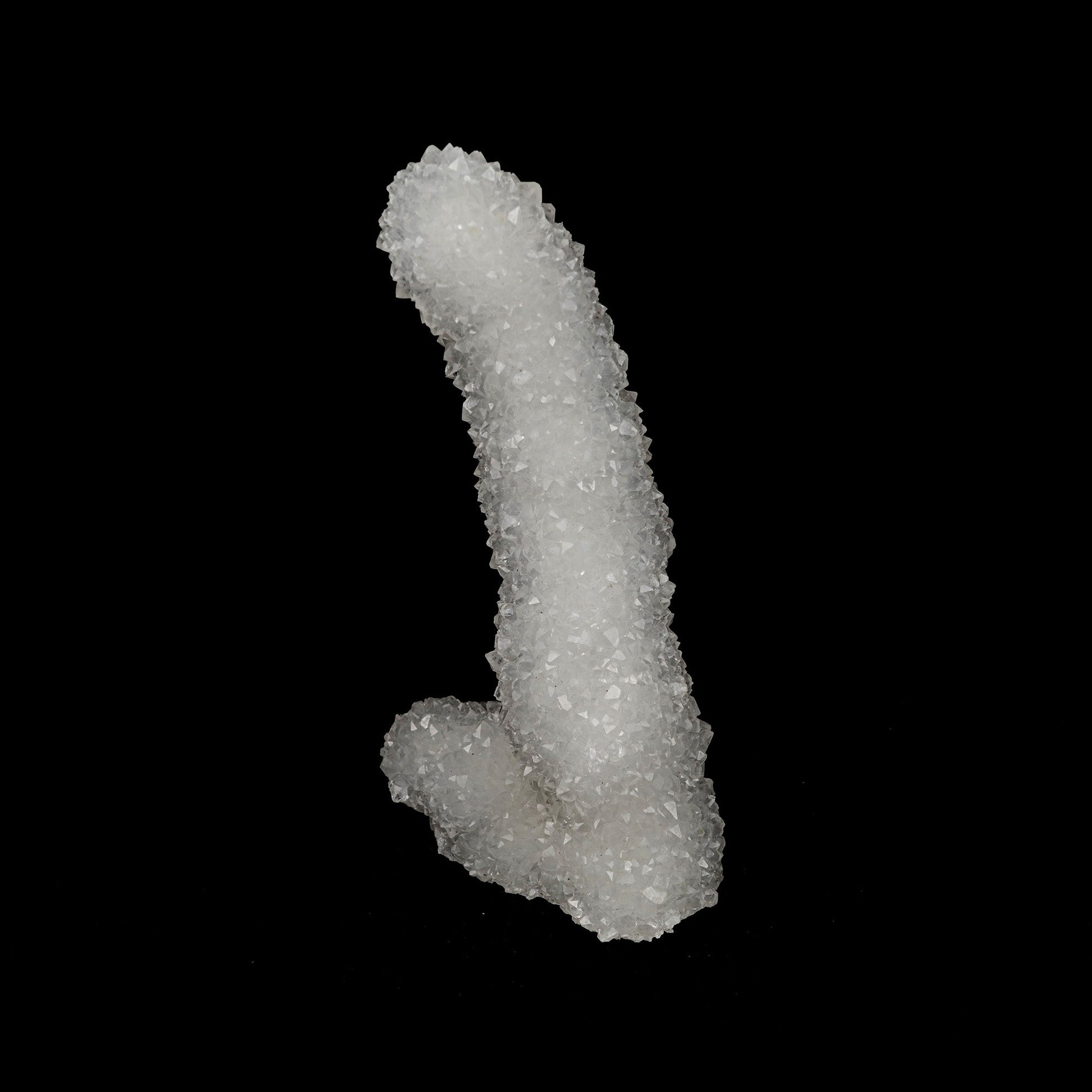 MM Quartz Stalactite Natural Mineral Specimen # B 5271  https://www.superbminerals.us/products/mm-quartz-stalactite-natural-mineral-specimen-b-5271  Features: Natural manufactured MM Quartz Stalactite from Nashik, India.This sculpture is self-standing and will look amazing in any collection, exhibition, or alter. Primary Mineral(s): MM Quartz Secondary Mineral(s): N/AMatrix: N/A 6 Inch x 3 InchWeight : 302 GmsLocality: Nashik, Maharashtra, India