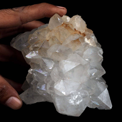 MM Quartz with Rainbow Effect 'Anandalite' Natural Mineral Specimen #…  https://www.superbminerals.us/products/mm-quartz-with-rainbow-effect-anandalite-natural-mineral-specimen-b-4594  Features:Anandalite is mined in India and is also known as Aurora Quartz or Rainbow Quartz. The clusters' tiny tips reflect luminous rainbows that arise on the quartz's surface (as opposed to the internal rainbows that reflect from within in other mineral specimens.) Surface rainbow reflections