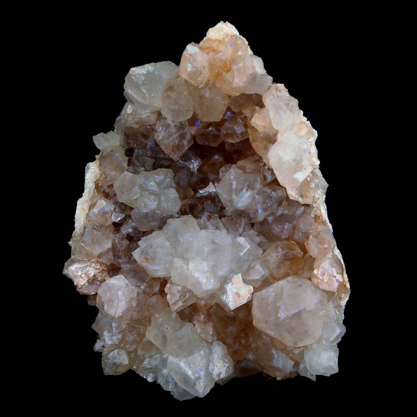 MM Quartz with Rainbow Effect 'Anandalite' Natural Mineral Specimen #…  https://www.superbminerals.us/products/mm-quartz-with-rainbow-effect-anandalite-natural-mineral-specimen-b-4611  Features: Anandalite, commonly known as Aurora Quartz or Rainbow Quartz, is mined in India. The tiny points of the clusters reflect dazzling rainbows that form on the surface of the quartz (as opposed to the internal rainbows that reflect from within in other mineral specimens.) Surface rainbow reflections