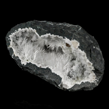 Natrolite Sprays Inside Chalcedony Geode Natural Mineral Specimen # B 5679 Natrolite Superb Minerals 