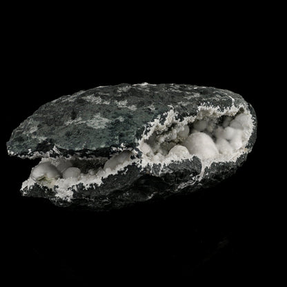 Okenite Big Puffballs Inside Chalcedony Geode Natural Mineral Specimen # B 5713 Okenite Superb Minerals 