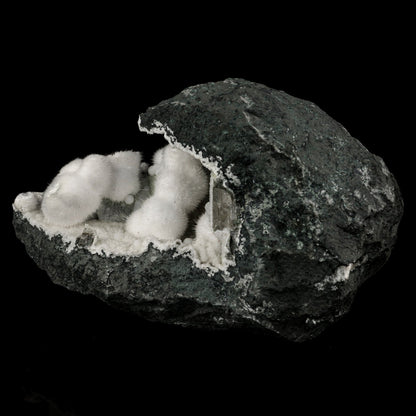 Okenite Big Puffballs Inside Chalcedony Geode Natural Mineral Specimen # B 6173 Chalcedony Superb Minerals 