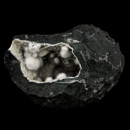 Okenite Big Puffballs Inside Chalcedony Geode Natural Mineral Specimen # B 6199 Okenite Superb Minerals 