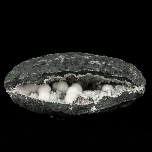 Okenite Big Puffballs Inside Gyrolite Geode Natural Mineral Specimen # B 5867 Okenite Superb Minerals 