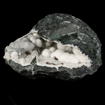 Okenite Big Puffballs with calcite Geode Natural Mineral Specimen # B 6195 Okenite Superb Minerals 