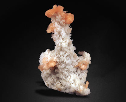 Pink Stilbite Crystals on Chalcedony #W41 Stilbite Superb Minerals 