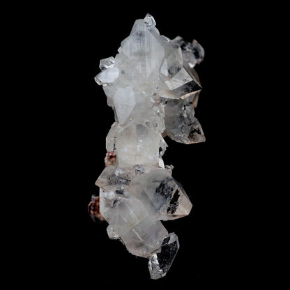 Pointed Apophyllite with Stilbite On Chalcedony Natural Mineral # B 4…  https://www.superbminerals.us/products/pointed-apophyllite-with-stilbite-on-chalcedony-natural-mineral-b-4178  Features:Very fine classic Apophyllite specimen with Stilbite on Quartz from the Jalgaon area Deccan Trap flood Basalts. Sharply formed crystals of Apophyllite, displaying strong development of prism and pyramidal faces. Crystals of Apophyllite have pleasing color less gemmy pyramidal areas due to hematite inclusions