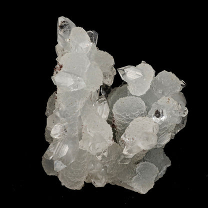 Pointed Clear Apophyllite on Chalcedony Natural Mineral Specimen # B …  https://www.superbminerals.us/products/pointed-clear-apophyllite-on-chalcedony-natural-mineral-specimen-b-5212  Features: One big intersecting doubly-terminated crystal of colorless Apophyllite perched on small plate of white chalcedony Microcrystals. The tip of the smaller crystal is cleaved with a clean surface. Primary Mineral(s): ApophylliteSecondary Mineral(s): N/AMatrix: Chalcedony 3.5 Inch x 3 InchWeight : 302 