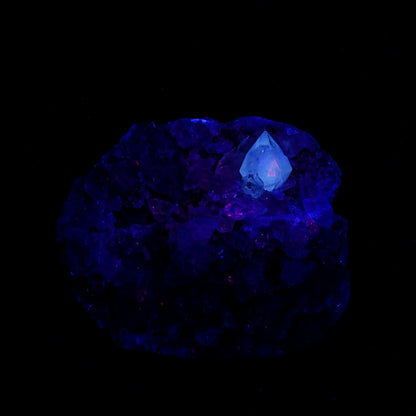 Powellite Fluorescent on Apophyllite Free Standing Natural Mineral Specimen # B 6328 Powellite Superb Minerals 