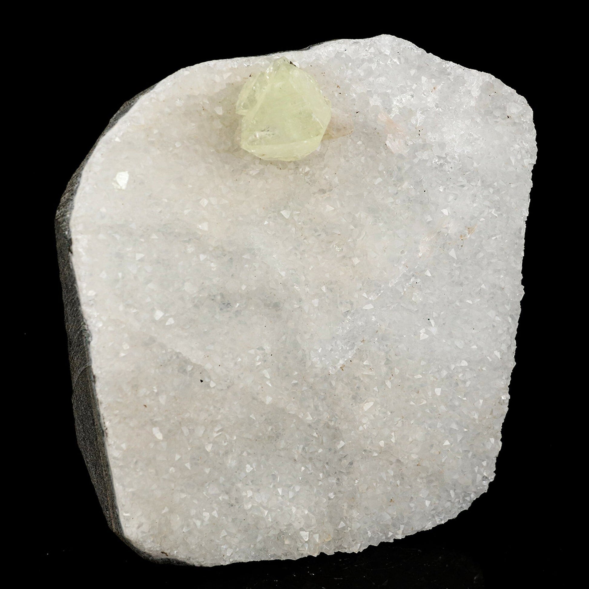 Powellite Fluorescent on MM Quartz Free Standing Natural Mineral Specimen # B 6598 Powellite Superb Minerals 