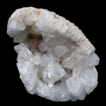 Powellite Inside Apophyllite Half Geode Natural Mineral Specimen # B 3…  https://www.superbminerals.us/products/powellite-inside-apophyllite-half-geode-natural-mineral-specimen-b-3987  Features Cluster of honey yellow pointed crystals of Powellite inside matrix of big cubical Apophyllite. Despite the many tones of mineral specimens that India produces on an annual basis, these powellites have remained a rarity.&nbsp; This one, though nestled in the apophyllite, has excellent sharpness and good orange