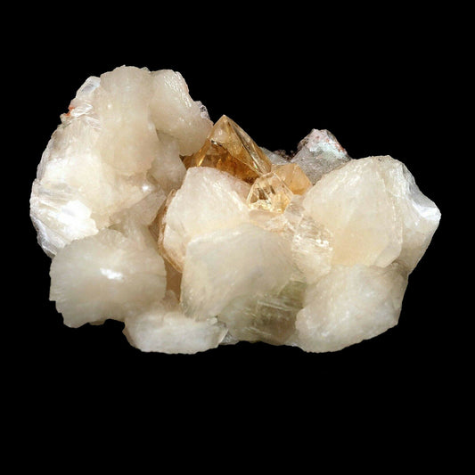 Powellite with Stilbite Natural Mineral Specimen # B 3437 Powellite Superb Minerals 