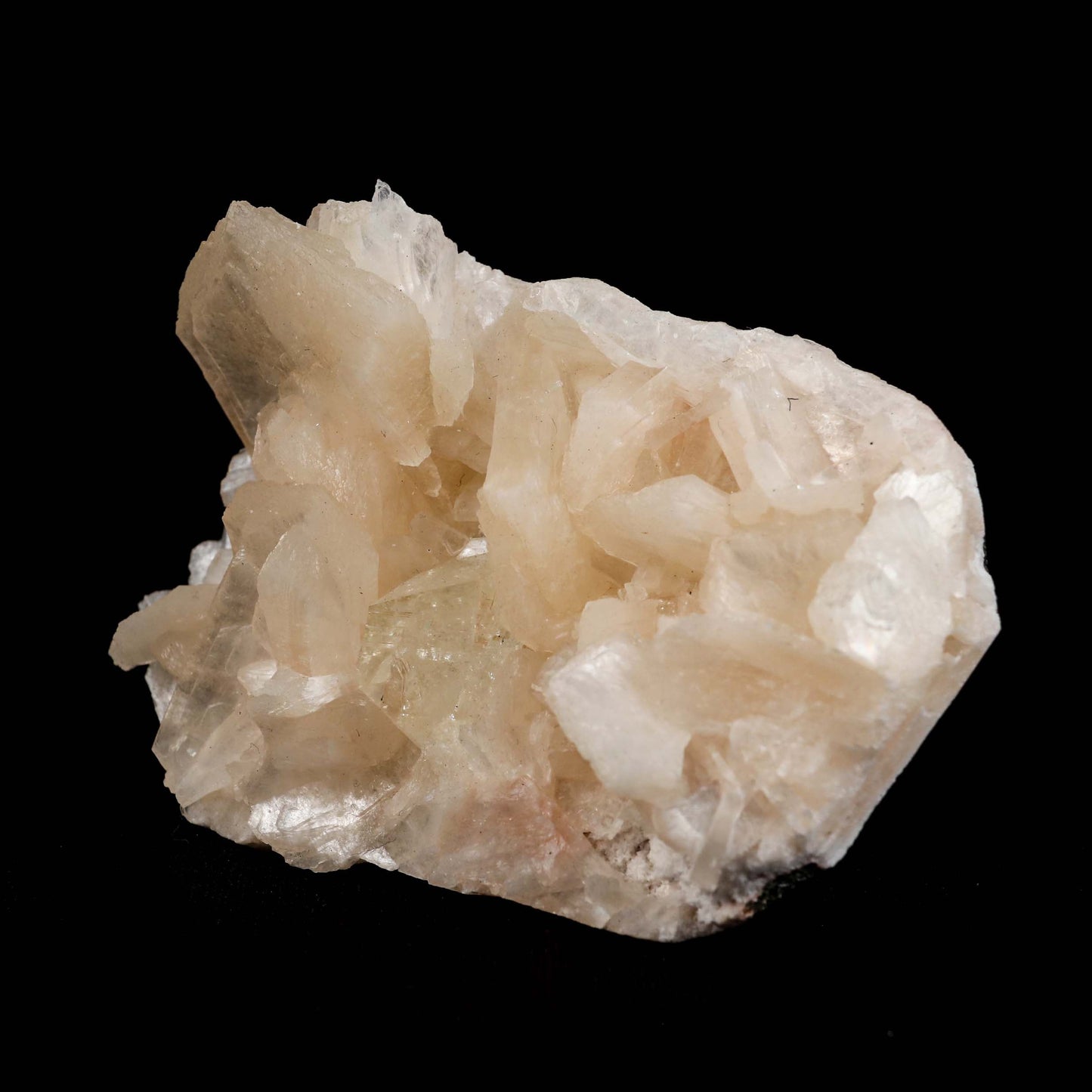 Powellite with Stilbite Rare Find Natural Mineral Specimen # B 4992  https://www.superbminerals.us/products/powellite-with-stilbite-rare-find-natural-mineral-specimen-b-4992  Features:&nbsp;Lustrous powellite crystals in a nest of lustrous, ivory colored stilbite crystals. The powellite crystal fluoresces a bright yellow with stilbite. Very rare and unique specimen.Primary Mineral(s): PowelliteSecondary Mineral(s):&nbsp;N/AMatrix: N/A 3 Inch x 2 InchWeight : 125 GmsLocality: Nashik