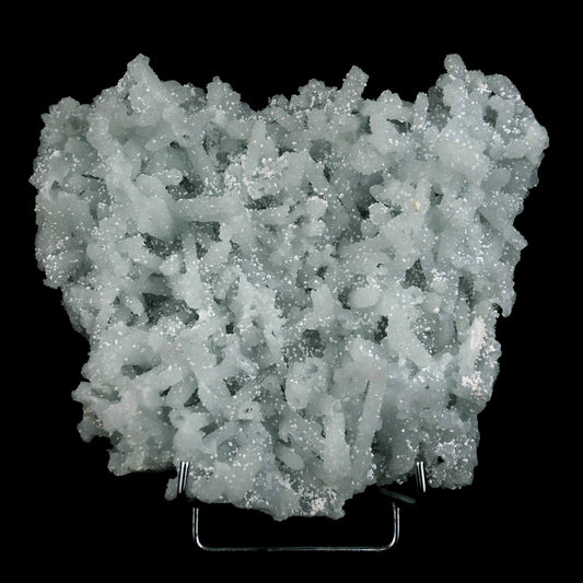 Prehnite Rare Find Natural Mineral Specimen # B 4607  https://www.superbminerals.us/products/prehnite-rare-find-natural-mineral-specimen-b-4607  Features:Precious jackstraw cluster of elongated laumontite crystals that pseudomorphed from mint-green, translucent prehnite crystals. Malad Quarry in Mumbai is well-known for its classic and exceptional vintage material.The quarry's closure.