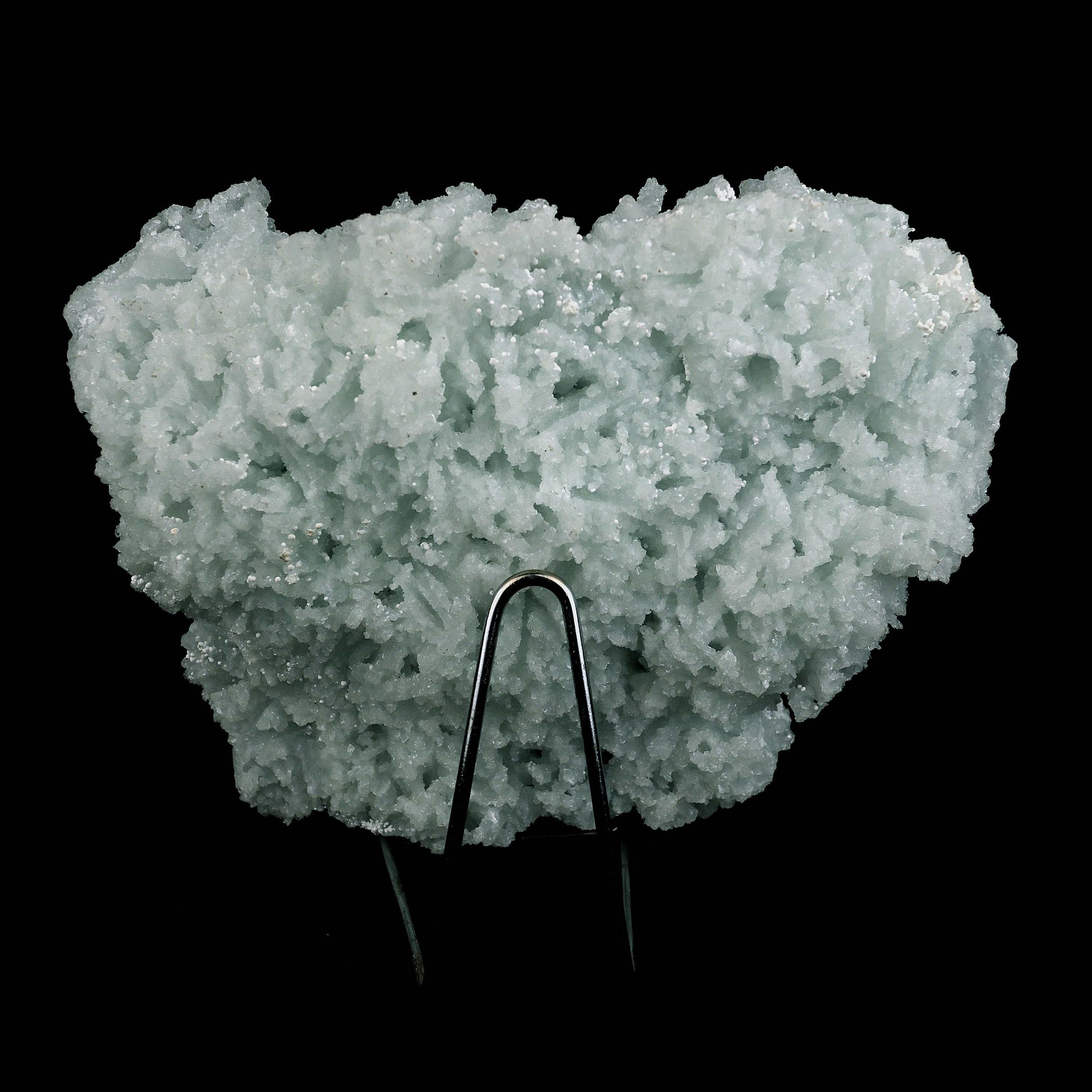 Prehnite Rare Find Natural Mineral Specimen # B 4607  https://www.superbminerals.us/products/prehnite-rare-find-natural-mineral-specimen-b-4607  Features:Precious jackstraw cluster of elongated laumontite crystals that pseudomorphed from mint-green, translucent prehnite crystals. Malad Quarry in Mumbai is well-known for its classic and exceptional vintage material.The quarry's closure.