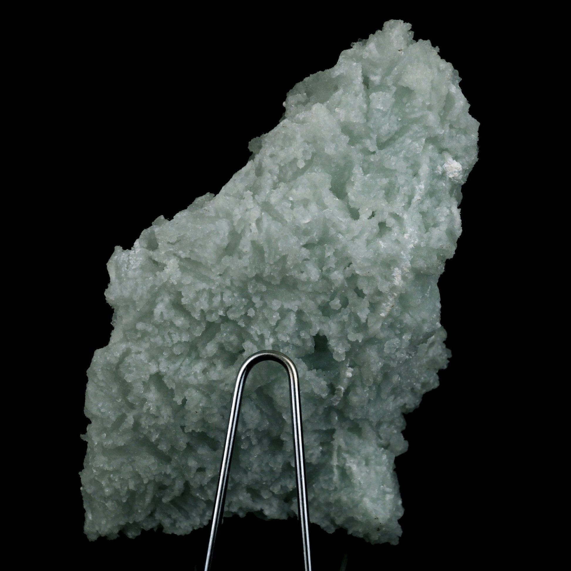 Prehnite Rare Find Natural Mineral Specimen # B 4717  https://www.superbminerals.us/products/prehnite-rare-find-natural-mineral-specimen-b-4717  Features: Pretty mint-green prehnite has pseudomorphed elongated laumontite crystals on this classic and excellent large jackstraw cluster from the famous Malad Quarry. The translucent pseudos and some of them are hollow on this impressive sculptural 360-degree specimen. Seldom on the market today,