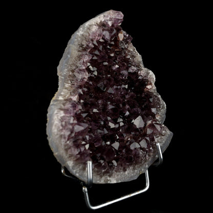 Purple Amethyst Cluster Natural Mineral Specimen # B 3970  https://www.superbminerals.us/products/purple-amethyst-cluster-natural-mineral-specimen-b-3970  Features A large plate of Amethyst crystals. The crystals are all perfectly terminated and have great luster and great purple color – beautiful large display piece! Primary Mineral(s):&nbsp; Amethyst Secondary Mineral(s): N/AMatrix: N/A12 cm x 10 cm350 GmsLocality: Aurangabad, Maharashtra, 
