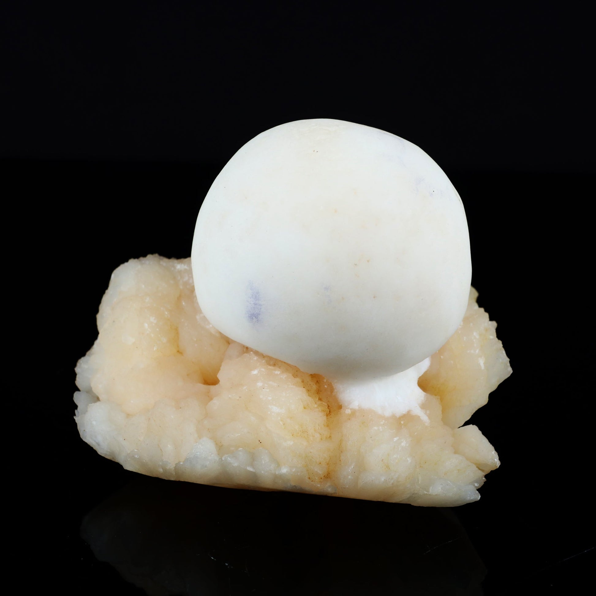 Scolecite Ball on Stilbite Natural Mineral Specimen # B 5559 Scolecite Superb Minerals 