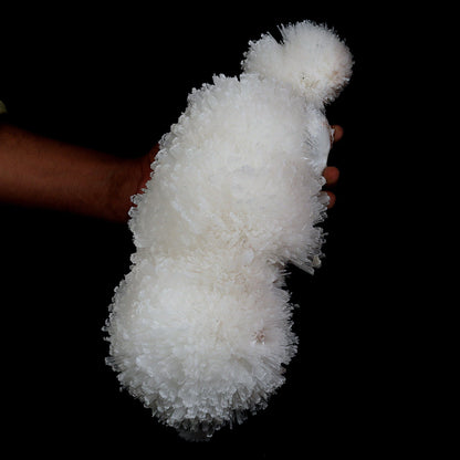 Scolecite Sphere on Matrix Natural Mineral Specimen # B 4763  https://www.superbminerals.us/products/scolecite-sphere-on-matrix-natural-mineral-specimen-b-4763  Features: This is a very rare and sculptural "starburst" of scolecite lathes from recent Pune discoveries that are thick, terminated, glassy, clear to translucent. By the time the blades reach the center of the piece, they have become quite compact. Colorless apophyllite crystals, strewn around like confetti,