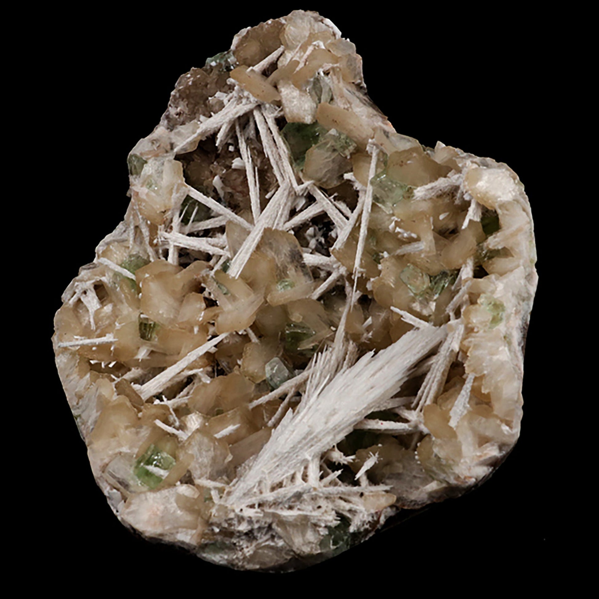 Scolecite Spray and Stilbite Natural Mineral Specimen # B 5403 Scolecite Superb Minerals 