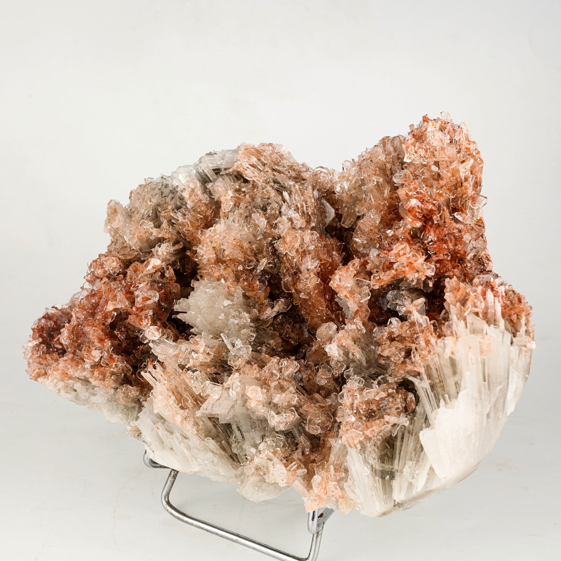 Scolecite Spray Brown color with Apophyllite cubes Natural Mineral Specimen # B 6267 Scolecite Superb Minerals 