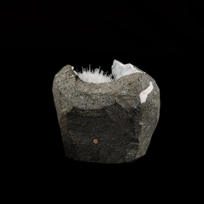 Scolecite Spray Inside Chalcedony Geode Natural Mineral Specimen # B 6068 Scolecite Superb Minerals 