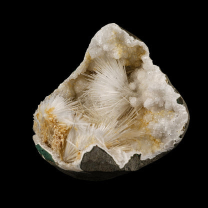 Scolecite Spray Inside MM Quartz Geode Natural Mineral Specimen # B 6075 Scolecite Superb Minerals 