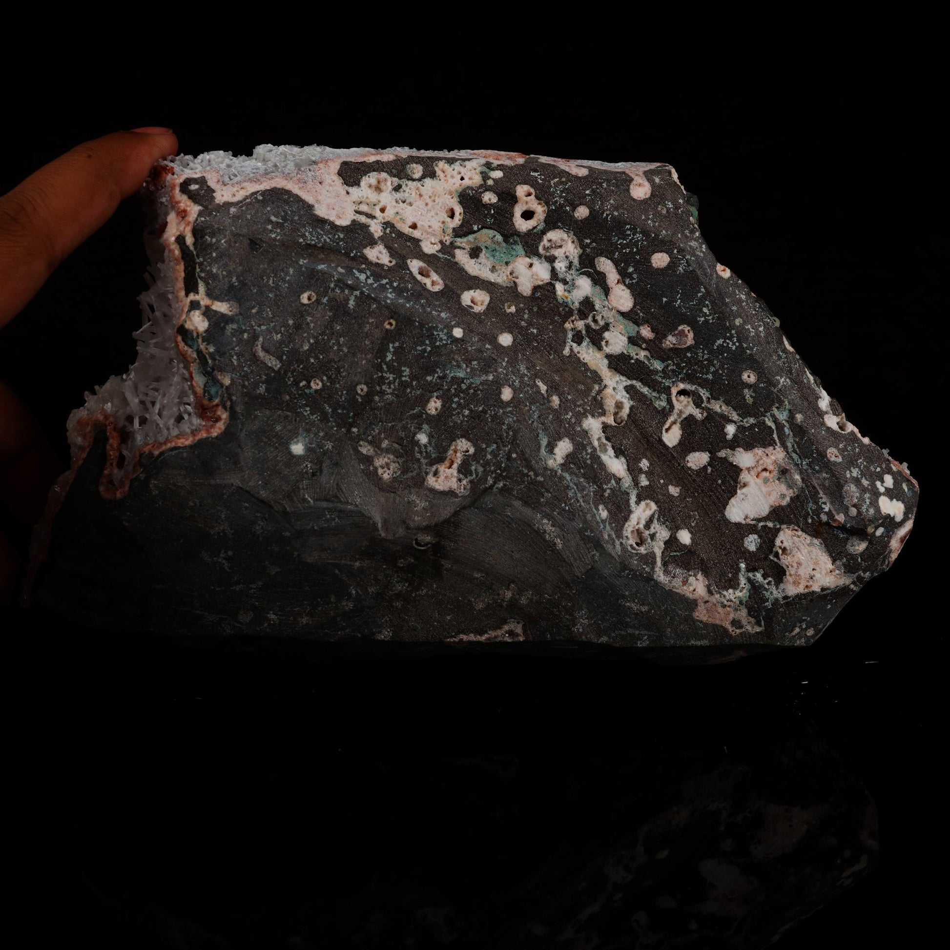 Scolecite Spray with Stilbite Natural Mineral Specimen # B 5510 scolecite Superb Minerals 