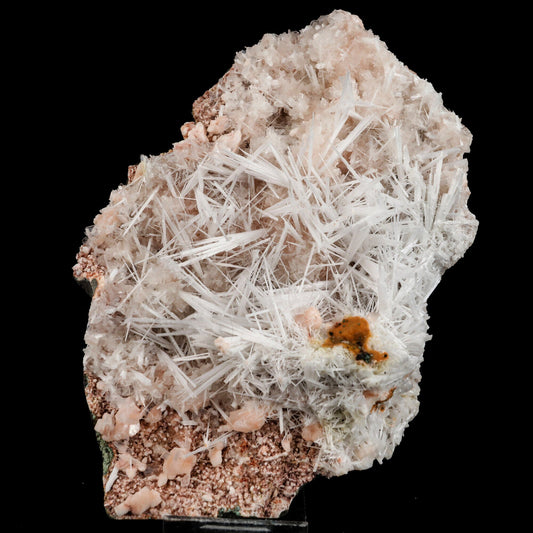 Scolecite Sprays in Heulandite Geode Natural Mineral Specimen # B 6547 Scolecite Superb Minerals 