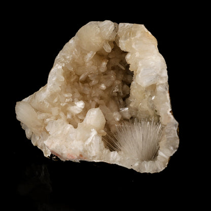 Scolecite Sprays in Stilbite Geode Natural Mineral Specimen # B 6045 Scolecite Superb Minerals 