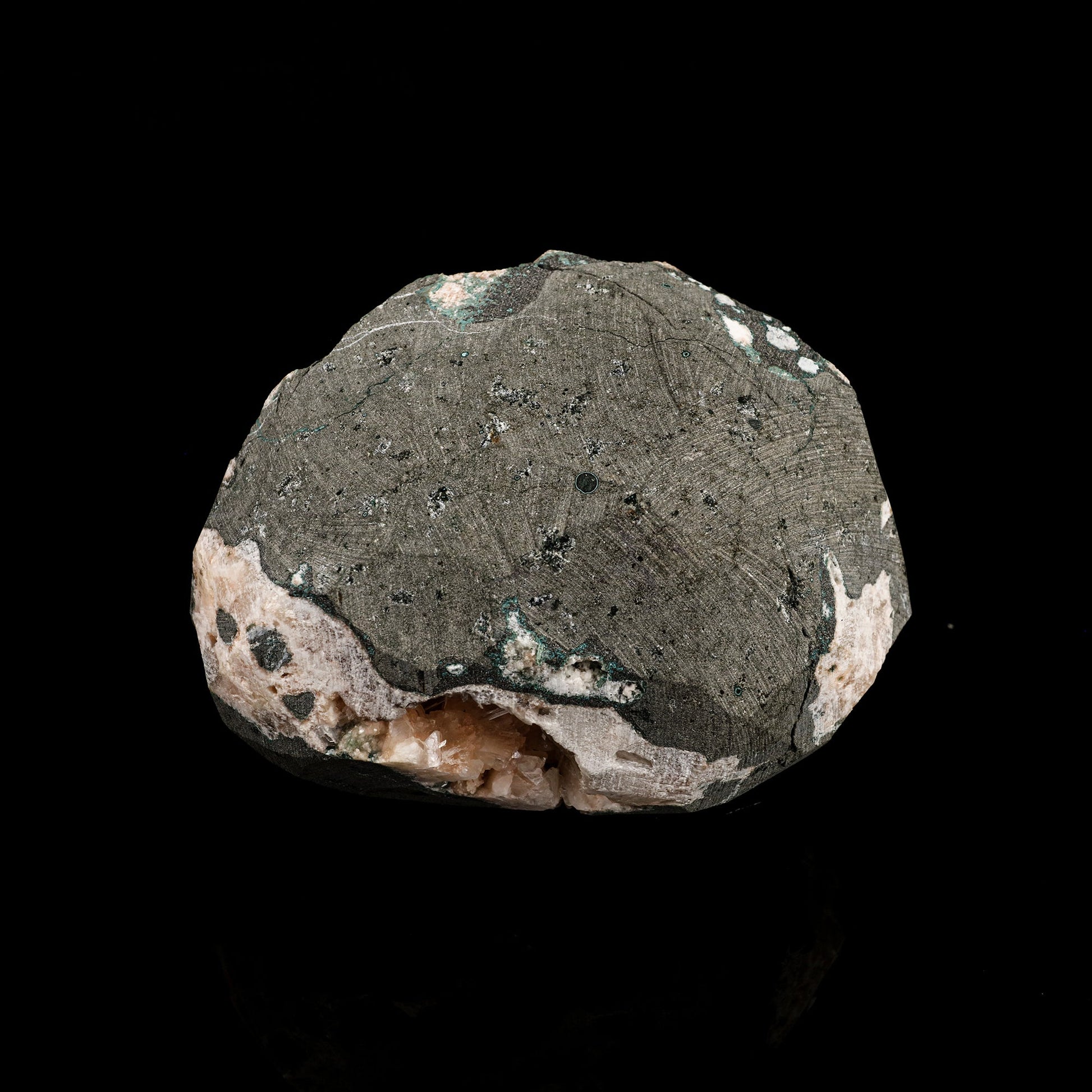 Scolecite Sprays in Stilbite Geode Natural Mineral Specimen # B 6293 Scolecite Superb Minerals 