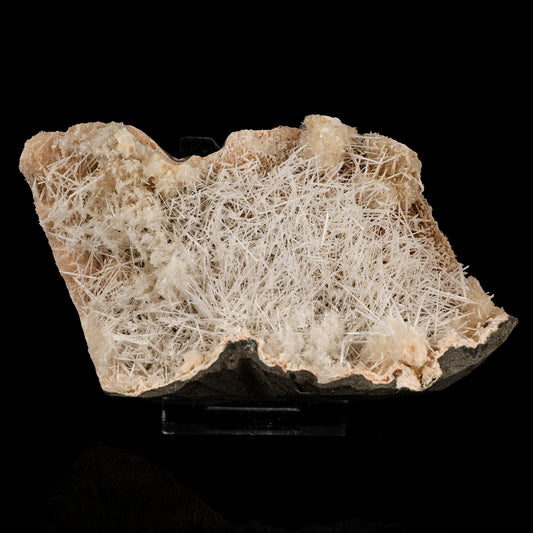 Scolecite Sprays Inside Heulandite Geode Natural Mineral Specimen # B 5757 Scolecite Superb Minerals 