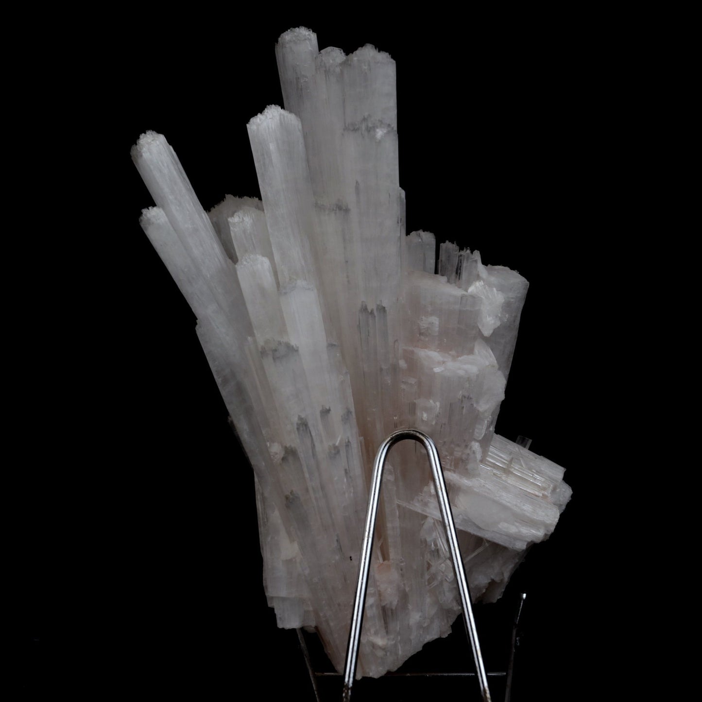 Scolecite Sprays Natural Mineral Specimen # B 4765  https://www.superbminerals.us/products/scolecite-sprays-natural-mineral-specimen-b-4765  Features: Recent discoveries in Nashik have yielded some spectacular intergrown jackstraw sprays of glassy, iridescent, clear to translucent scolecite prism. STUNNING. The stunning crystals extend in every direction. 