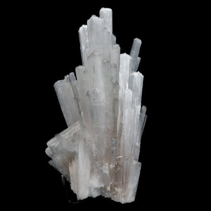 Scolecite Sprays Natural Mineral Specimen # B 4765  https://www.superbminerals.us/products/scolecite-sprays-natural-mineral-specimen-b-4765  Features: Recent discoveries in Nashik have yielded some spectacular intergrown jackstraw sprays of glassy, iridescent, clear to translucent scolecite prism. STUNNING. The stunning crystals extend in every direction. 