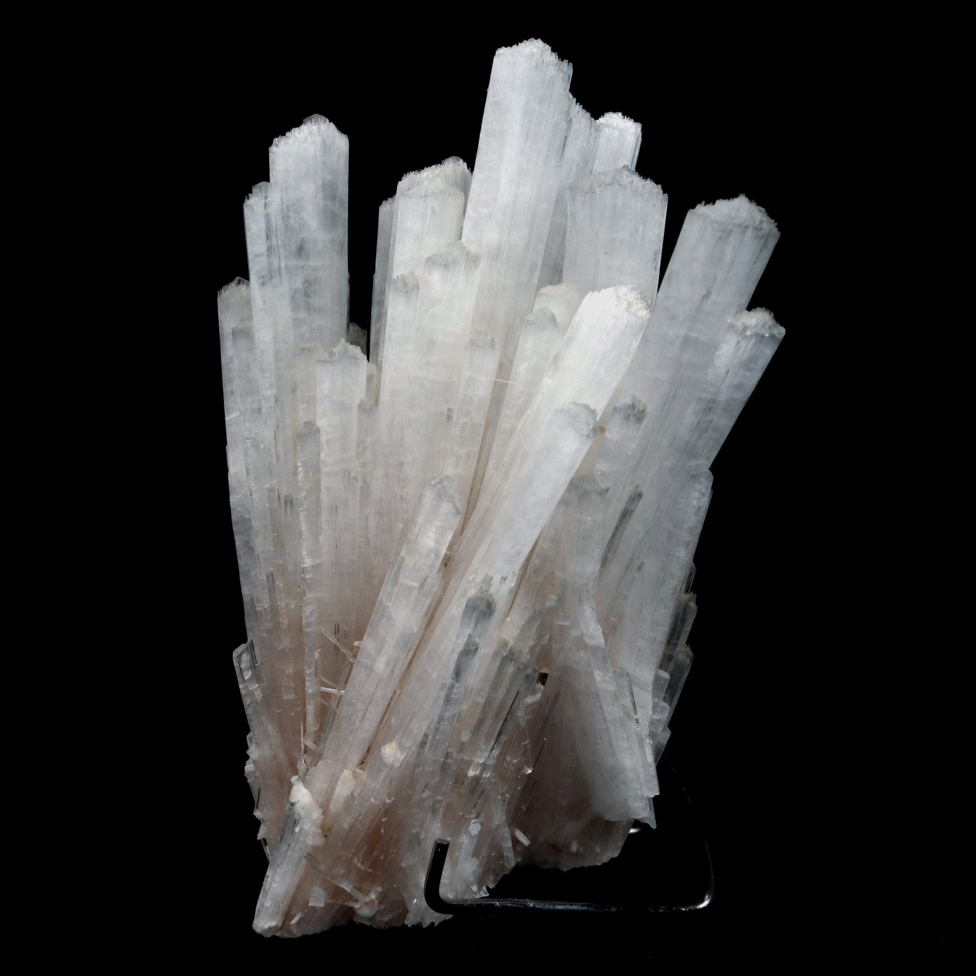 Scolecite Sprays Natural Mineral Specimen # B 4765  https://www.superbminerals.us/products/scolecite-sprays-natural-mineral-specimen-b-4765  Features: Recent discoveries in Nashik have yielded some spectacular intergrown jackstraw sprays of glassy, iridescent, clear to translucent scolecite prism. STUNNING. The stunning crystals extend in every direction. 