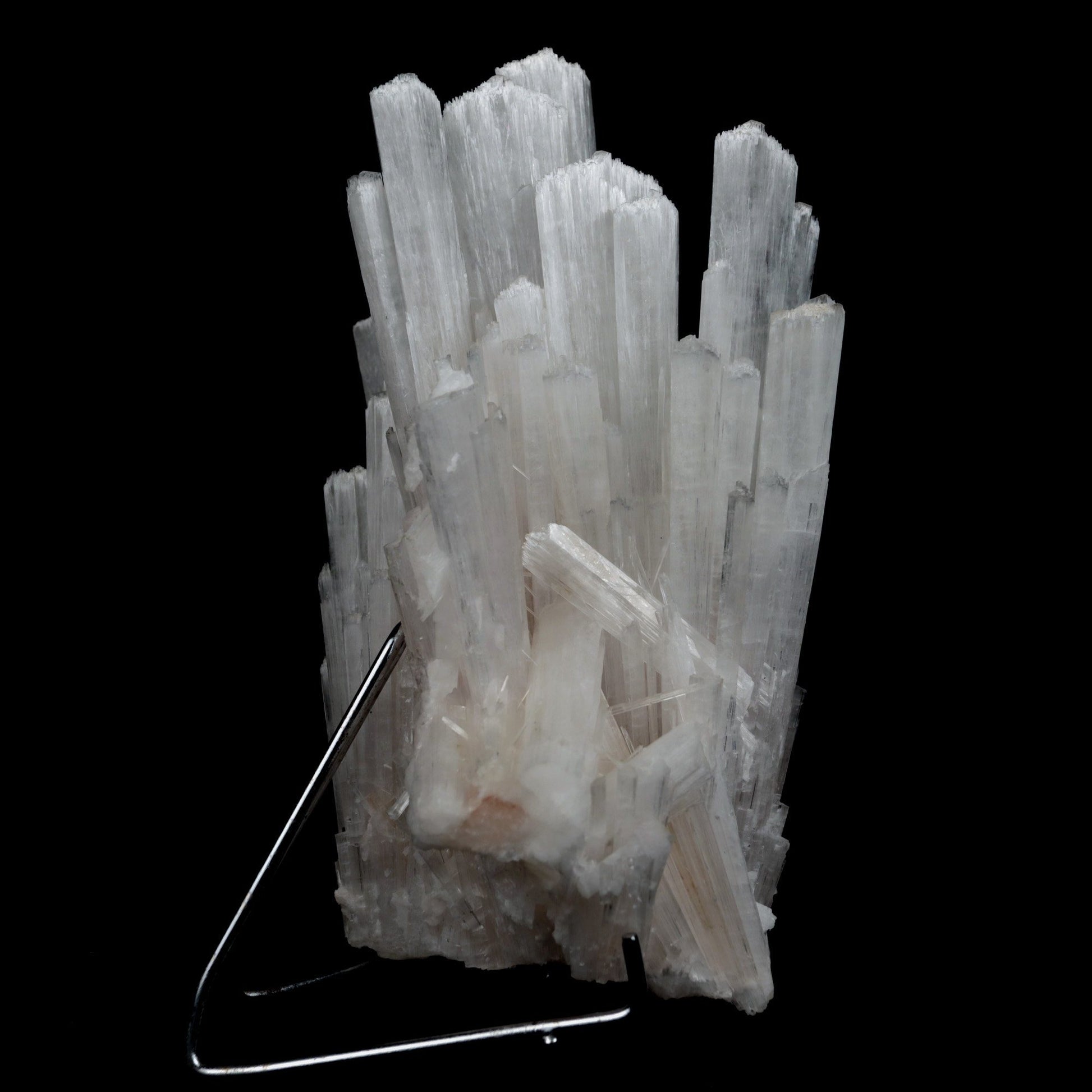 Scolecite Sprays Natural Mineral Specimen # B 4765  https://www.superbminerals.us/products/scolecite-sprays-natural-mineral-specimen-b-4765  Features: Recent discoveries in Nashik have yielded some spectacular intergrown jackstraw sprays of glassy, iridescent, clear to translucent scolecite prism. STUNNING. The stunning crystals extend in every direction. 