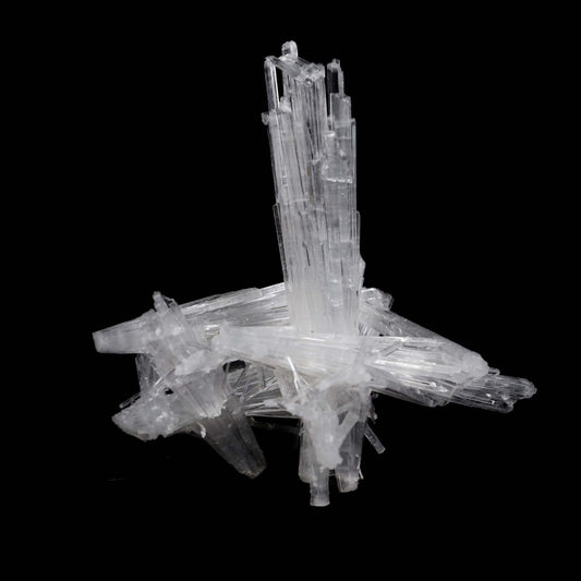 Scolecite Sprays Natural Mineral Specimen # B 5178  https://www.superbminerals.us/products/scolecite-sprays-natural-mineral-specimen-b-5178  Features: Scolecite forms in clusters of sharp, prismatic, “needle-like” points, which often radiate outward from a source, or, alternatively, criss-cross with each other to form sculptures that are truly a natural art form. Scolecite is mainly found in India, although there are also deposits of white scolecite
